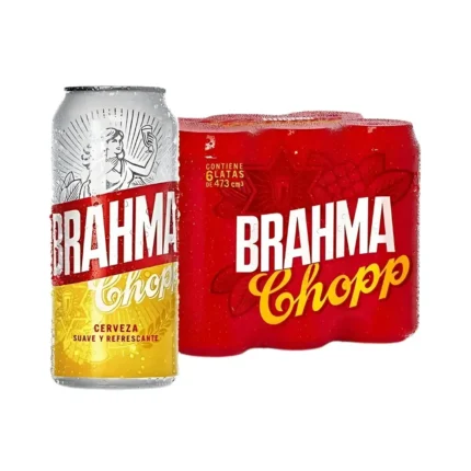 Cerveza Brahma lata 473 ml (pack x 6)