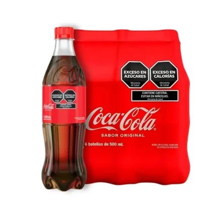 Pack Gaseosas Coca-Cola 500 ml (pack x 6)